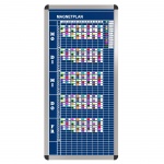 Klassen-Plantafel, 10 Stunden Mo-Fr, für 10 Klassen, 103x57 cm, 